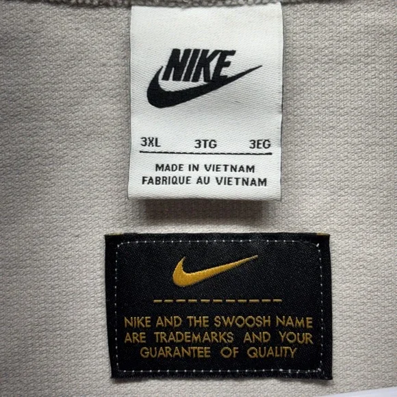 Nike Retro Embroidered Corduroy Collar Zip-Up Long-Sleeve 3XL Jacket DX9070-012